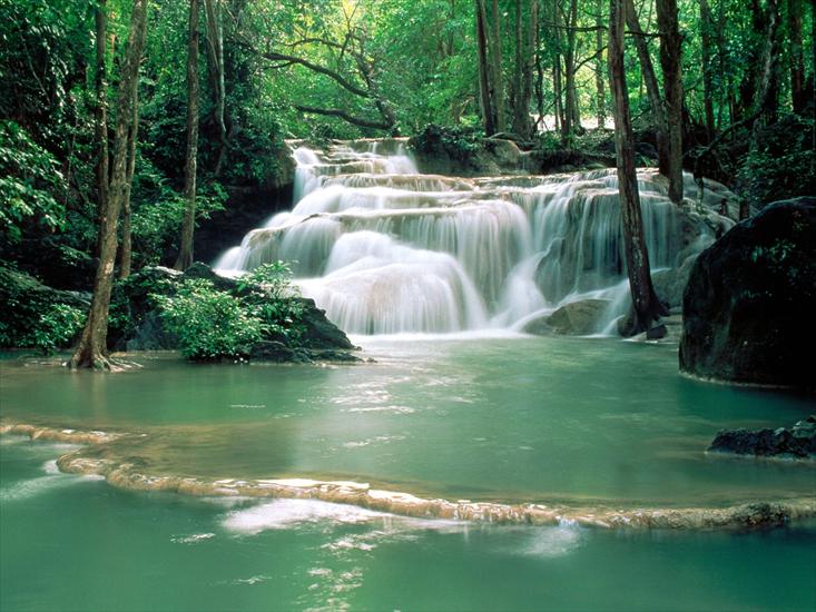 wodospady - Kao Pun Temple Waterfalls, Kanchanaburi Region, Thailand.jpg