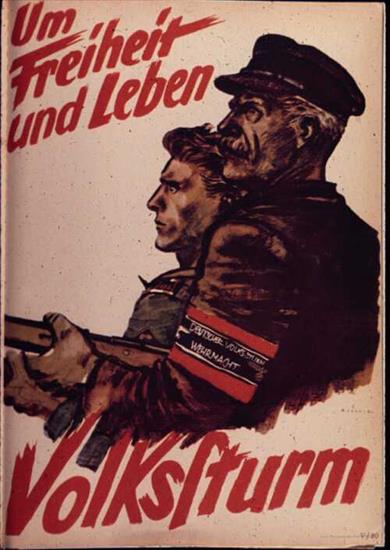 pocztówki Nazi - Nazi Poster - For Freedom And Life.jpg