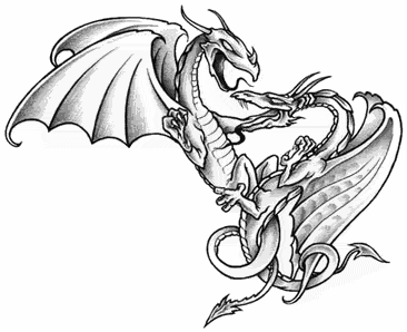 Smoki - Dragons fighting tatoo.bmp