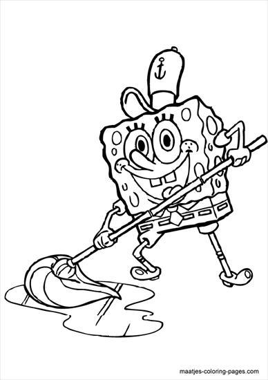 SpongeBob - spongebob - kolorowanka 31.GIF