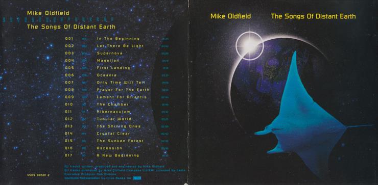 21 MIKE OLDFIELD - Songs Of Distant Earth  1994 - Mike Oldfield - The Songs Of Distant Earth - Booklet.jpg