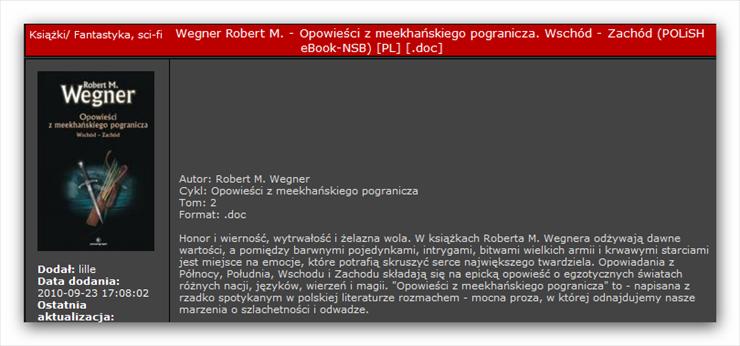 Robert M Wegner 2 fantasy - Opowieści z meekhańskiego pogranicza 02 - Wschód-Zachód.png