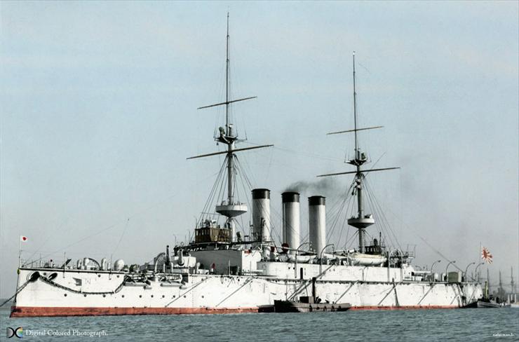 pancerniki i krążowniki bojowe - Shikishima 1900.jpg