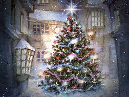 Gify świąteczne - sparklingxmastree.gif
