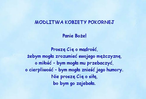 różne śmieszne - modlitwa pokornej żony.jpg