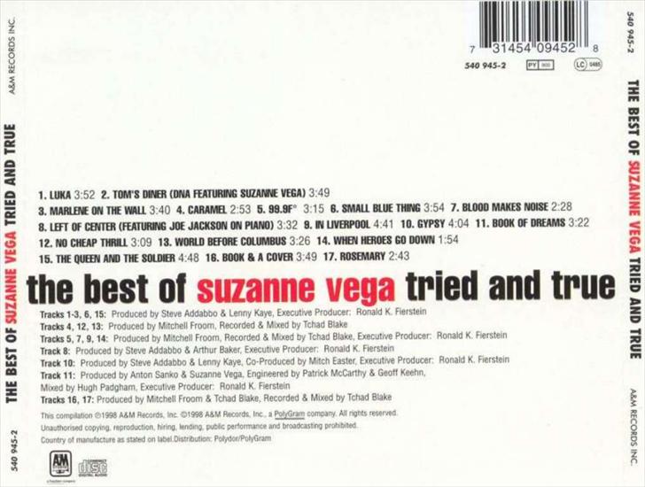 Suzanne Vega - Tried And True - 1998 - Suzanne Vega - Tried And True - back.jpg
