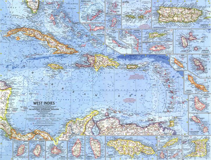 Mapy National Geographic. 539 map. Wysoka jakość - West Indies 1962.jpg