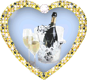 Szampańsko - alkohol kieliszki szampan w sercu.gif