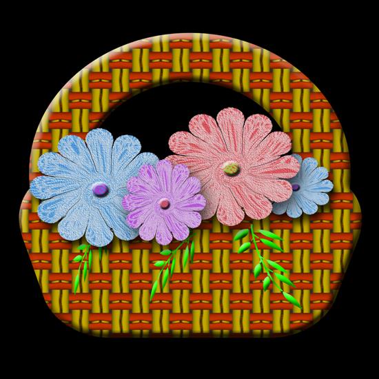 obrazki PNG - Flower basket.png