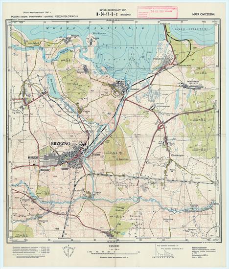Mapy topograficzne LWP 1_25 000 - N-34-17-D-c_BRZEZNO_MAPA_CWICZEBNA_1958.jpg