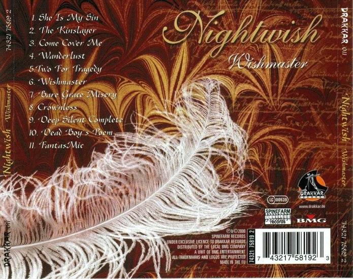 Nightwish - 2000 - Wishmaster - Nightwish - Wishmaster back.jpg