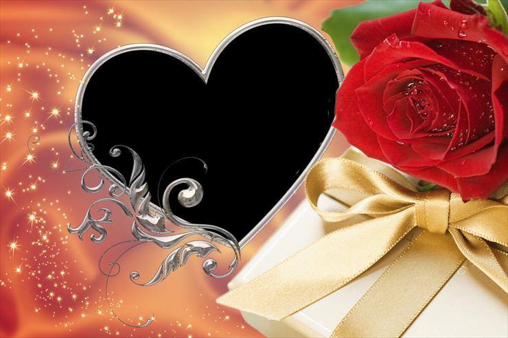 Ramki Photoshop Romantyczne - Valentine_Rose.png