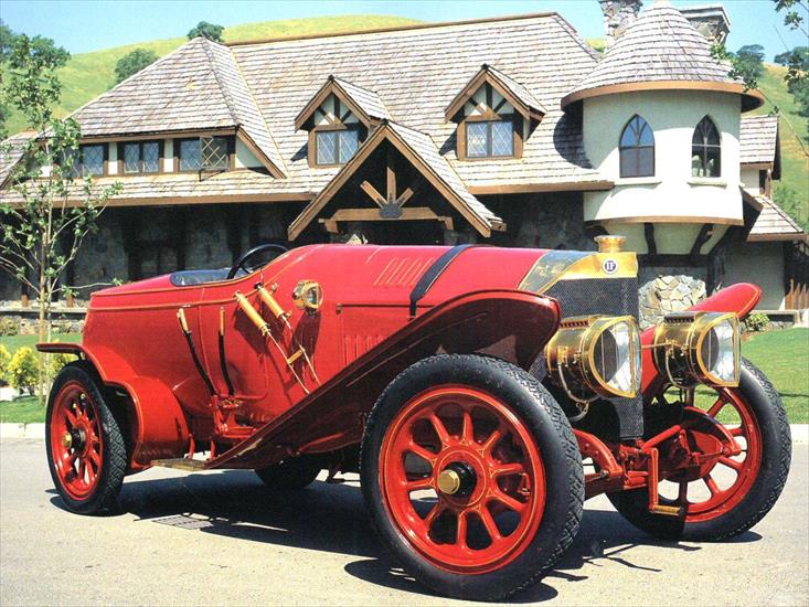 stare samochody - 1914 Isotta-Fraschini Tipo KM Roadster Red.jpg
