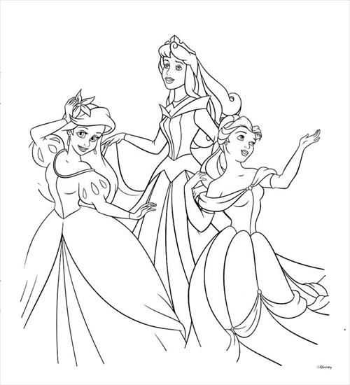 DISNEY Księżniczki - Księżniczki Disneya - kolorowanka 4.jpg