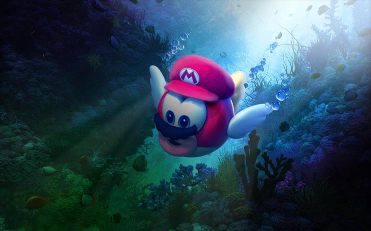 Super Mario Bros - obrazki - super_mario_odyssey_underwater_4k.jpg