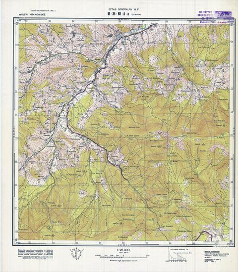 Mapy topograficzne LWP 1_25 000 - M-34-88-A-a_ZAWOJA_1960.jpg