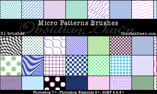  PĘDZLE - BRUSH - Micro Patterns PS Brushes.jpg