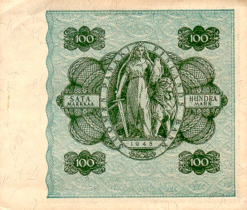 Banknoty Finlandia - FinlandP88-100Markkaa-19451948_b.jpg