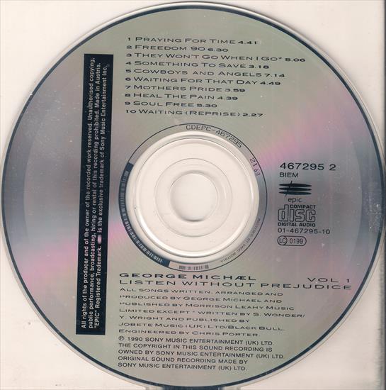 George Michael - Listen Without Prejudice Vol. 1 1990 - płyta.jpg
