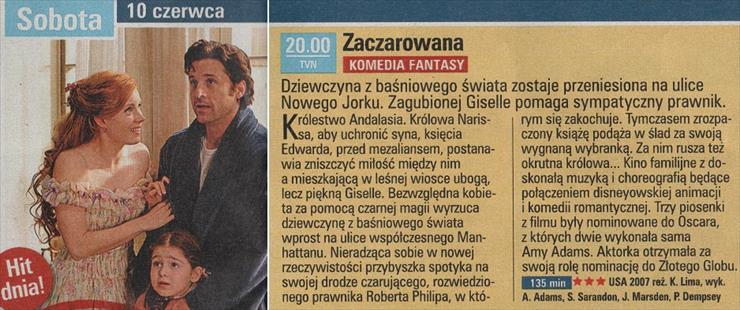 E - Enchanted Zaczarowana 2007, reż. Kevin Lima Amy Adams, Pat... Rachel Covey, Idina Menzel. Tele Tydzień nr 23, 5 VI 2017.jpg