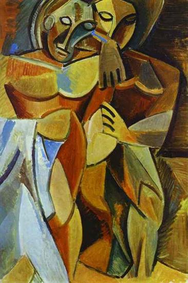 Pablo Picasso - picasso-Friendship. 1908. Oil on canvas.jpg