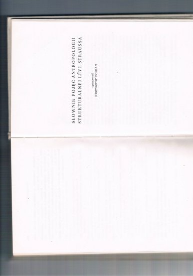 Słownik pojęć antropologii strukturalnej Levi-Straussa opr. K. Pomian - 1.jpg
