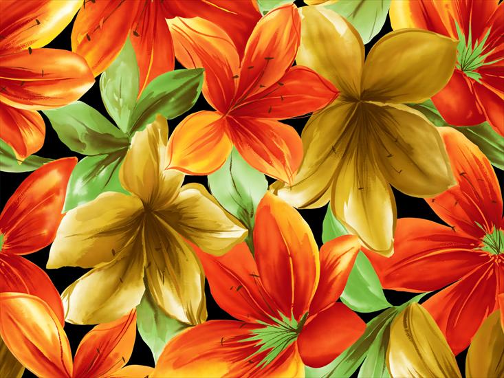 40 Amazing Flowers Paintings Wallpapers 1600 X 1200 - Flowers 11.jpg