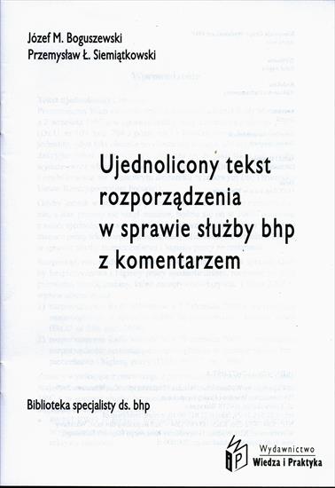 Ebok Ujednolicony... - 2. Ujednolicony tekst rozporzadzenia o służbie BHP n str 2.jpg