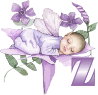 fioletowe ze śpiącym aniołkiem - KKS7EPrecious20Sleep20Z.gif