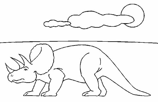 Dinozaury- dużo - Dinozaury - kolorowanka 35.gif