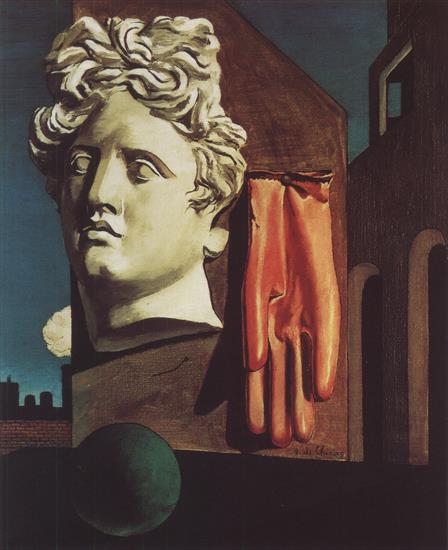The Story of Art, by Ernst Hans Gombrich in pictures - 390. Giorgio di Chirico The love song 1914.jpg