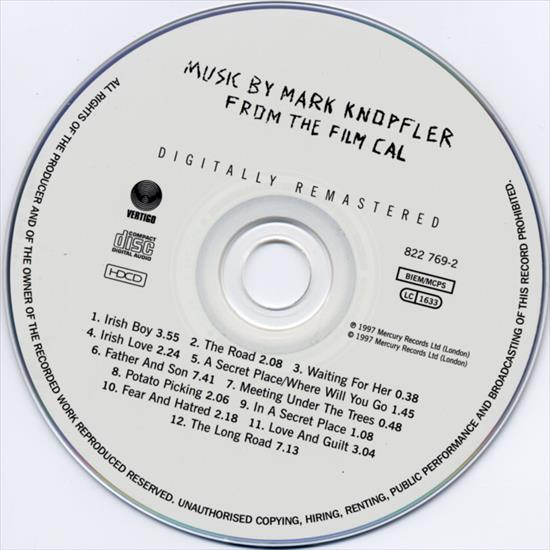 Mark Knopfler - Cal - Mark Knopfler - Cal - Cd.jpg