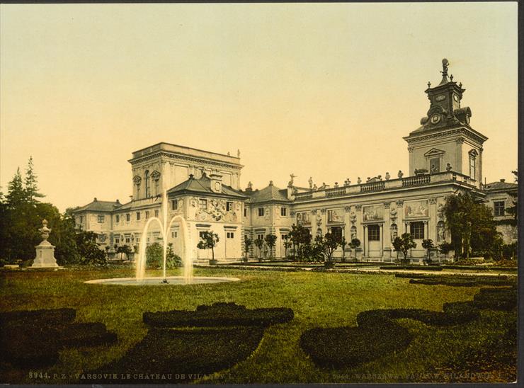 Warszawa pocztówki XIX wiek - Pałac w Wilanowie.jpg