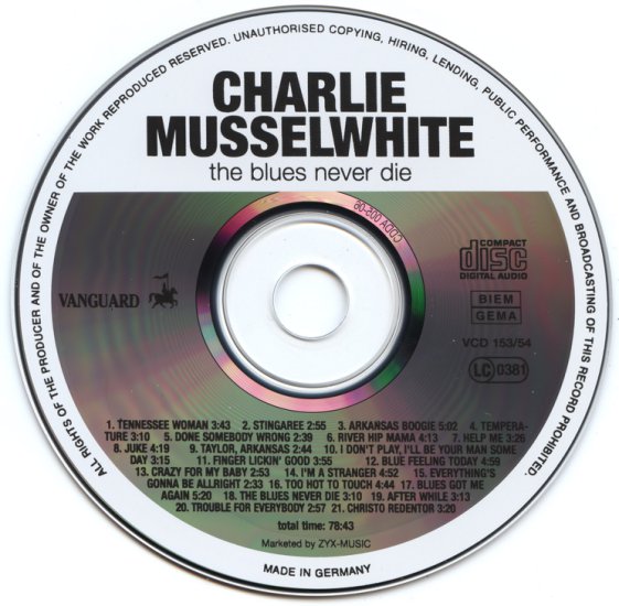 Charlie Musselwhite - The Blues Never Die 1994-320 - CD.jpg