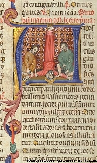 BREVIARY OF MARTIN OF ARAGON - XV WIEK julpiech - Martyrdom of Saint Peter.jpg