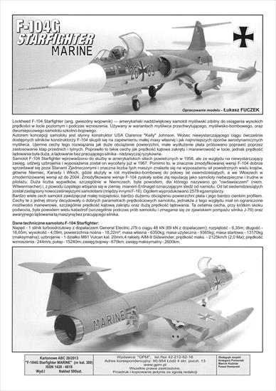 GPM 380 -  Lockheed F-104G Starfighter współczesny amerykański samolot myśliwsko-bombowy wersja dla Bundeswehry - 02.jpg