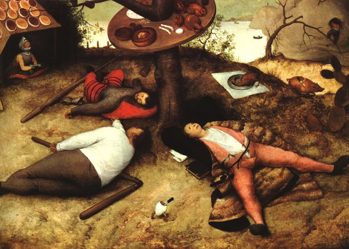 MIĘDZY GOTYKIEM A RENESANSEM - Pieter Bruegel Starszy  Kraina lenistwa.JPG