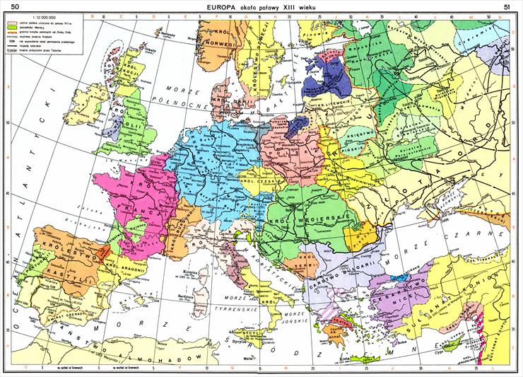 Atlas Historyczny Świata Polecam - 50-51_Europa około połowy XIII wieku.jpg
