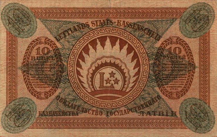 ŁOTWA - 1919 - 10 rubli b.jpg