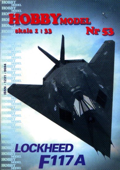 HM 053 -  Lockheed F-117A Nighthawk współczesny amerykański samolot bombowy wykonany w technologii stealth - 01.jpg