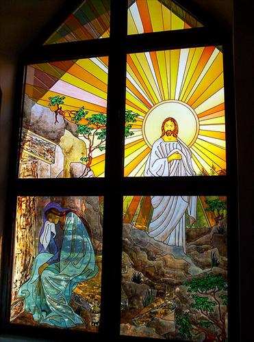 Malarstwo religijne - jezus w oknie.bmp