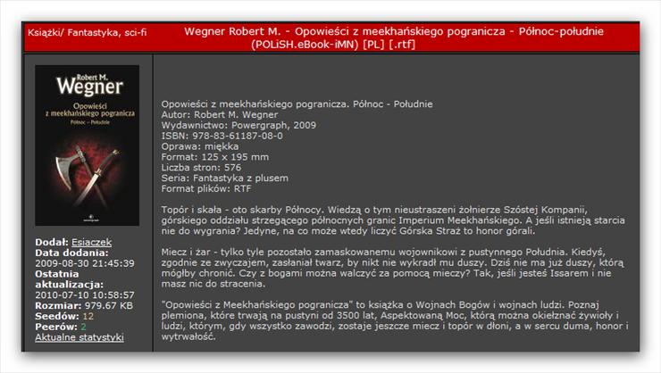 Robert M Wegner 2 fantasy - Opowieści z meekhańskiego pogranicza 01 - Północ-południe.png